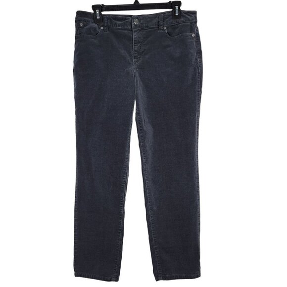 Talbots Women's Simply Flattering 5-Pocket Straight Black Corduroy Pants Sz 8P - Picture 3 of 9